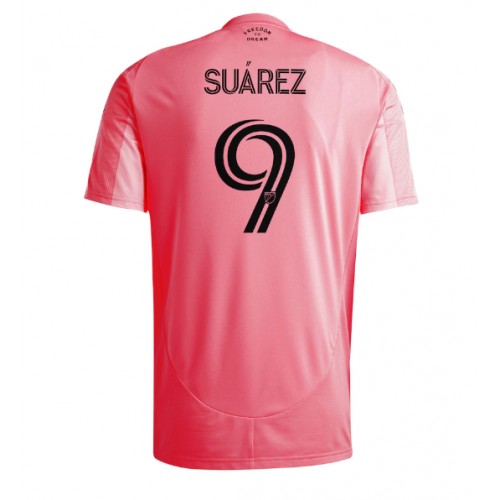 Stroje piłkarskie Inter Miami Luis Suarez #9 Koszulka Podstawowej 2025-26 Krótki Rękaw